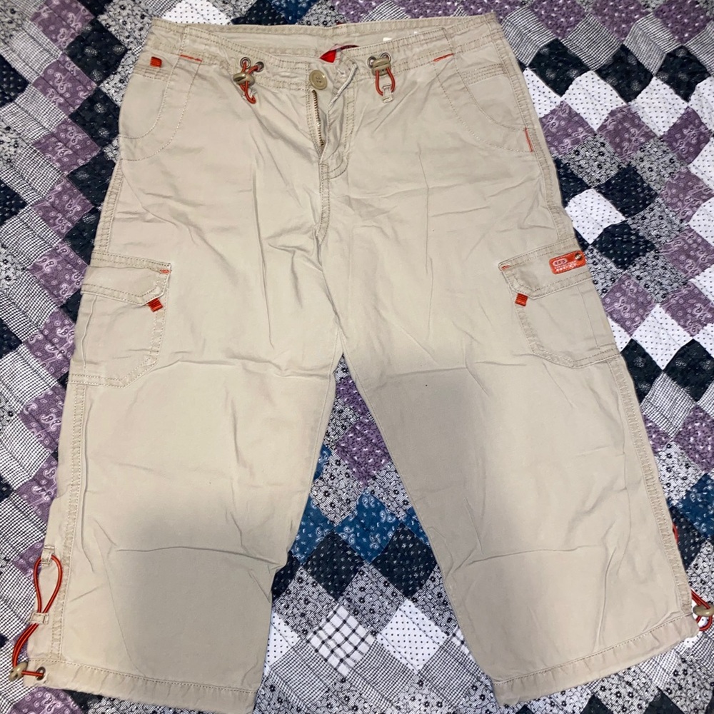 Unionbay Khaki Capris w/ orange strings